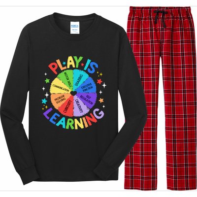 Play Is Learning Teacher Kindergarten Long Sleeve Pajama Set