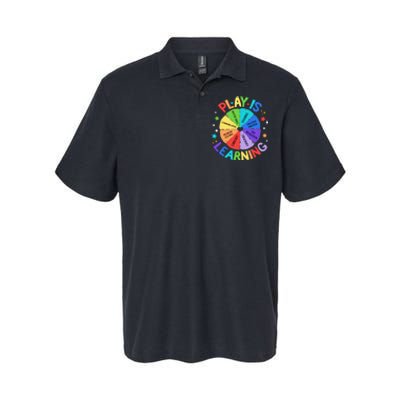 Play Is Learning Teacher Kindergarten Softstyle Adult Sport Polo