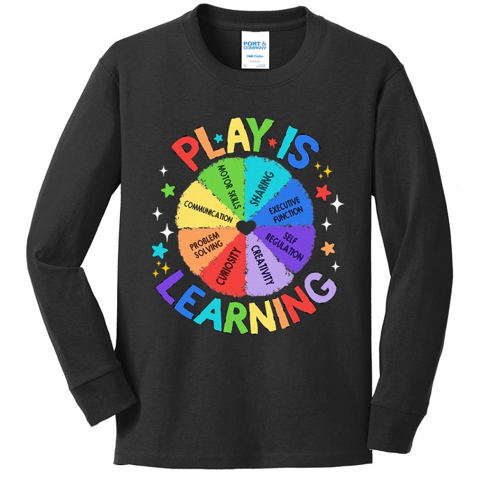 Play Is Learning Teacher Kindergarten Kids Long Sleeve Shirt