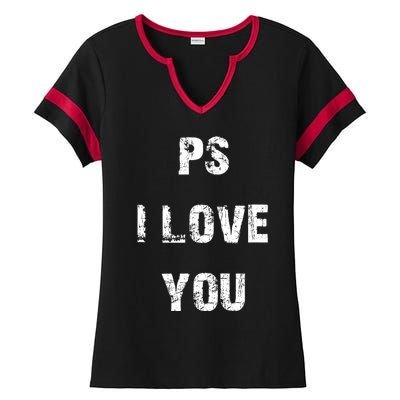 Ps I Love You Ladies Halftime Notch Neck Tee