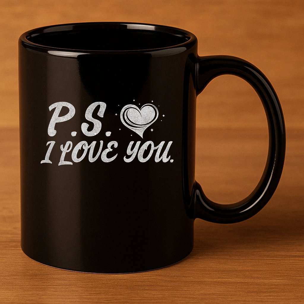 Ps I Love You 11oz C Handle Ceramic Mug