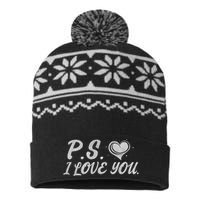 Ps I Love You USA-Made Snowflake Beanie