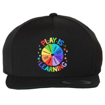 Play Is Learning Teachers Preschool Kindergartner Wool Snapback Cap