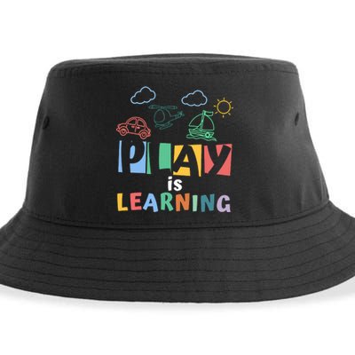 Play Is Learning Teacher Student Back To School Sustainable Bucket Hat