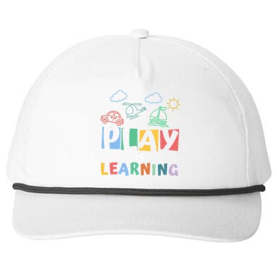 Play Is Learning Teacher Student Back To School Snapback Five-Panel Rope Hat