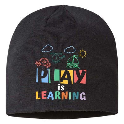 Play Is Learning Teacher Student Back To School Sustainable Beanie