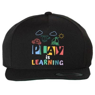 Play Is Learning Teacher Student Back To School Wool Snapback Cap