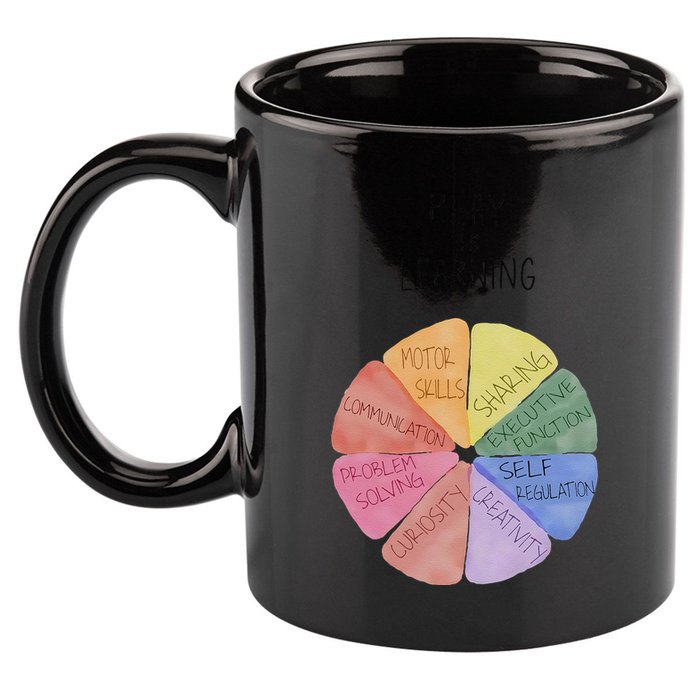 Play Is Learning Funny Teacher 11oz C Handle Ceramic Mug
