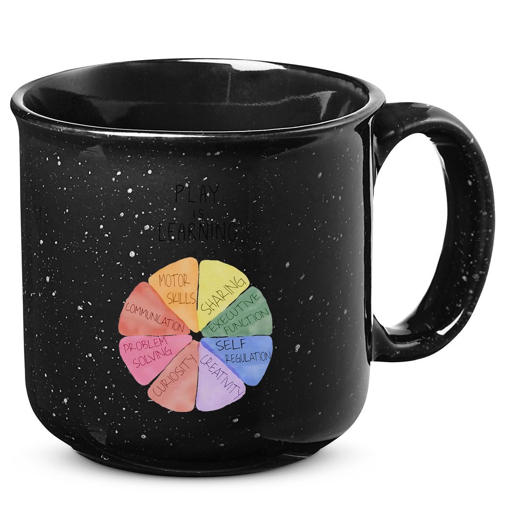 Play Is Learning Funny Teacher 15oz Campfire Ceramic Mug