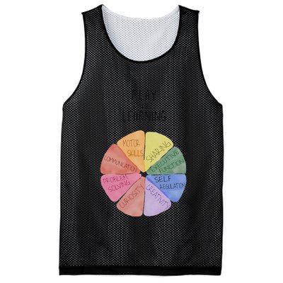 Play Is Learning Funny Teacher Mesh Reversible Basketball Jersey Tank