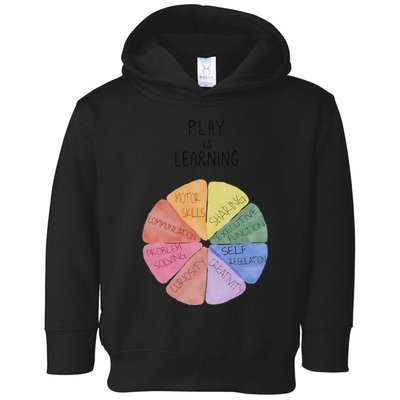 Play Is Learning Funny Teacher Toddler Hoodie