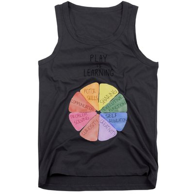 Play Is Learning Funny Teacher Tank Top
