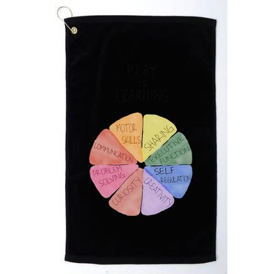 Play Is Learning Funny Teacher Golf Towel