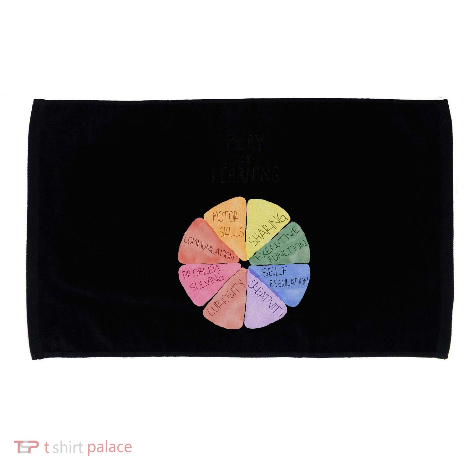 Play Is Learning Funny Teacher Microfiber Hand Towel