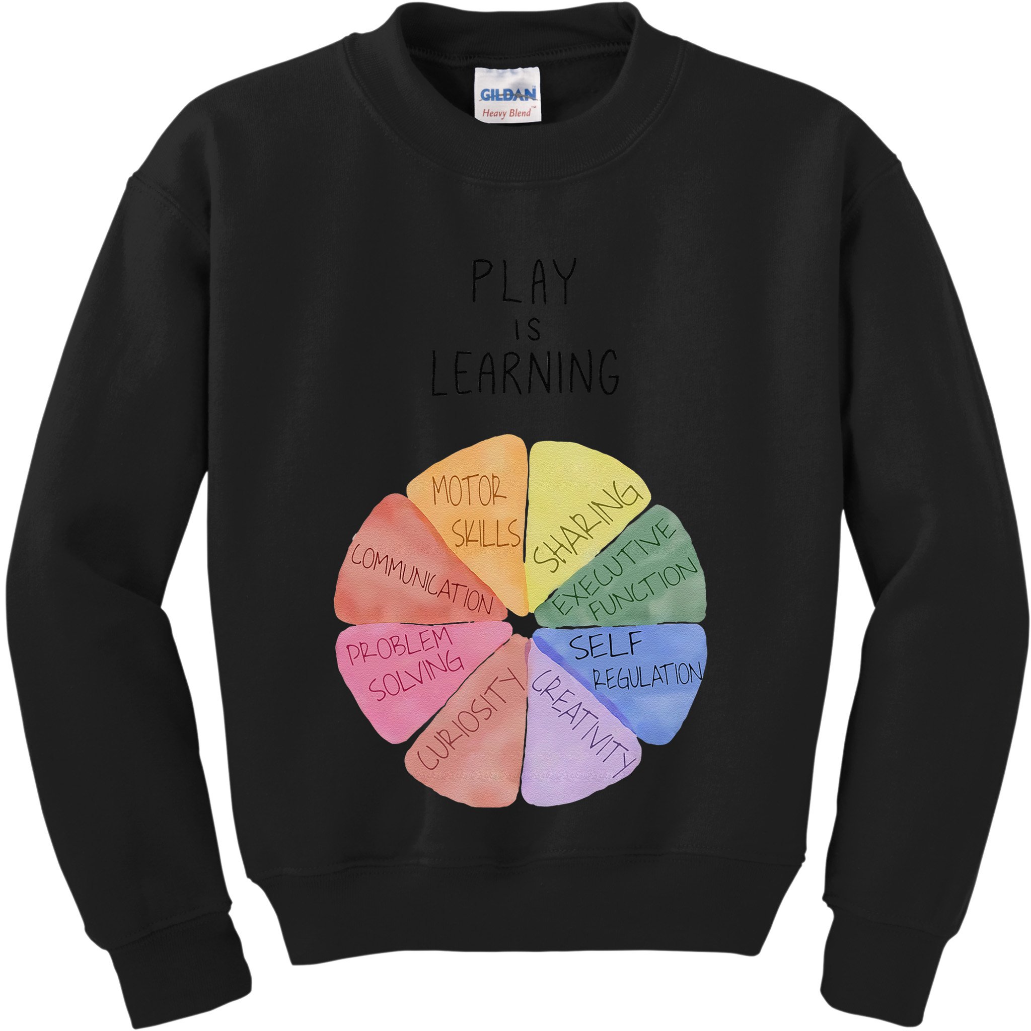 Play Is Learning Funny Teacher Kids Sweatshirt