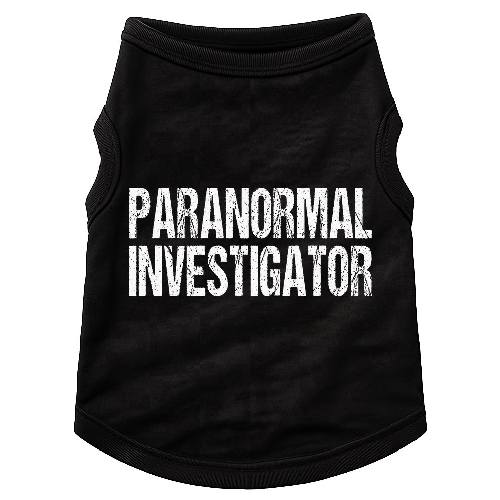 Paranormal Investigator Lazy Halloween Ghost Hunter Costume Doggie Tank