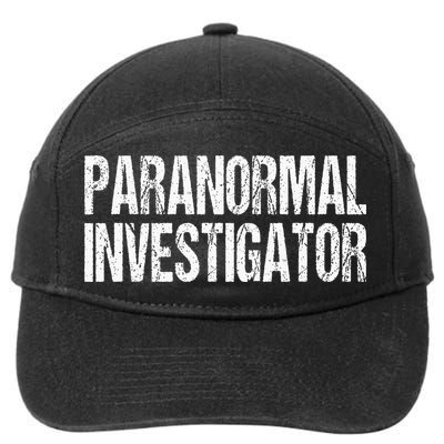 Paranormal Investigator Lazy Halloween Ghost Hunter Costume 7-Panel Snapback Hat