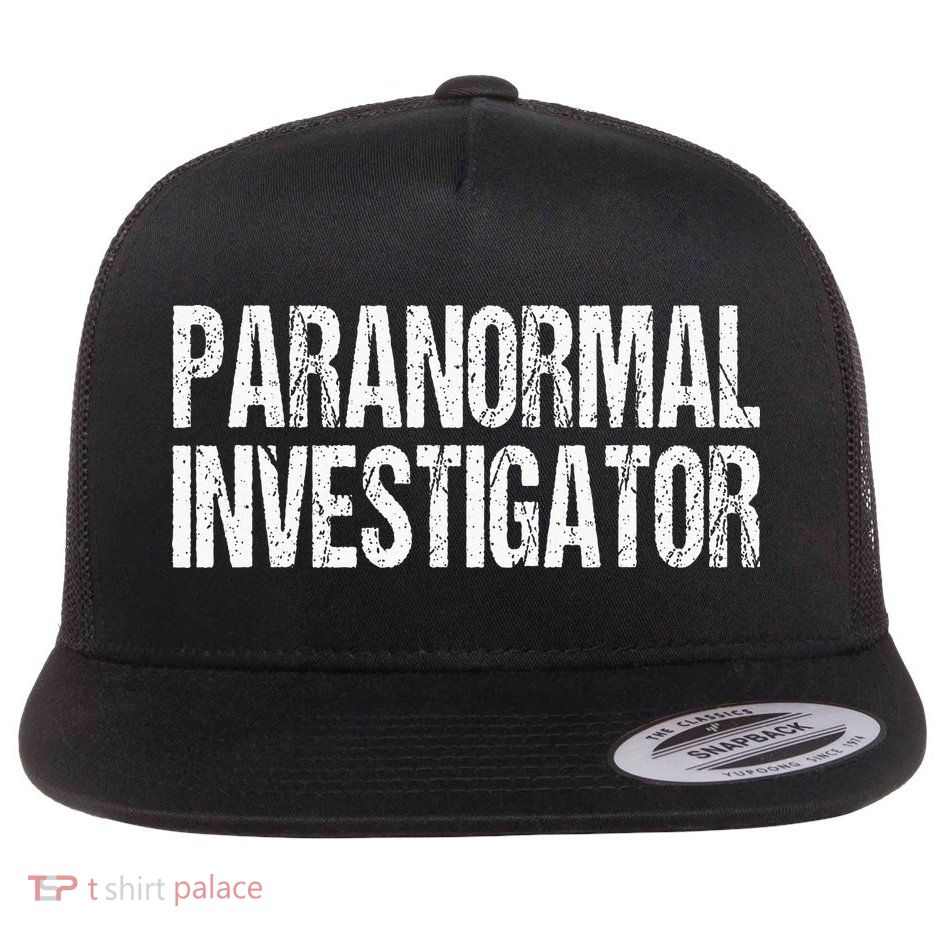 Paranormal Investigator Lazy Halloween Ghost Hunter Costume Flatbill Hat