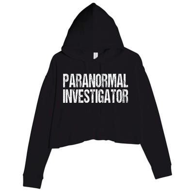 Paranormal Investigator Lazy Halloween Ghost Hunter Costume Crop Fleece Hoodie