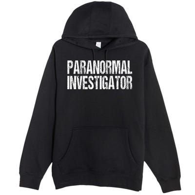 Paranormal Investigator Lazy Halloween Ghost Hunter Costume Premium Pullover Hoodie