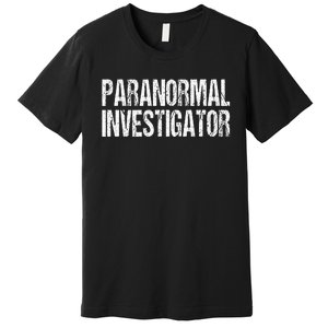 Paranormal Investigator Lazy Halloween Ghost Hunter Costume Premium T-Shirt