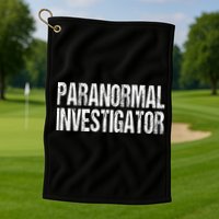 Paranormal Investigator Lazy Halloween Ghost Hunter Costume Golf Towel