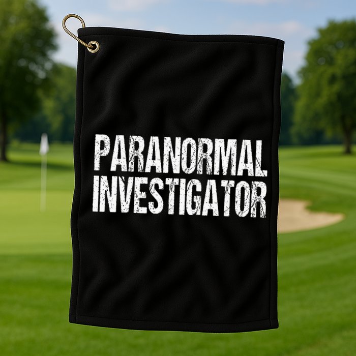 Paranormal Investigator Lazy Halloween Ghost Hunter Costume Golf Towel
