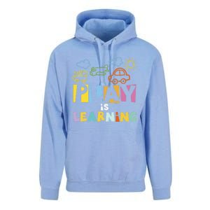 Play Is Learning Design T Designs For Teachers Preschool Gift Unisex Surf Hoodie