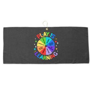 Play Is Learning Teachers Preschool Kindergartner Large Microfiber Waffle Golf Towel