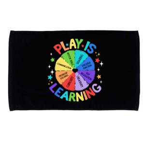 Play Is Learning Teachers Preschool Kindergartner Microfiber Hand Towel