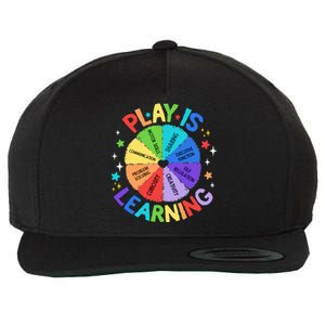 Play Is Learning Teachers Preschool Kindergartner Wool Snapback Cap