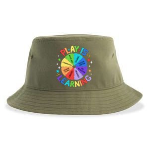 Play Is Learning Teachers Preschool Kindergartner Sustainable Bucket Hat