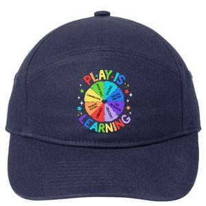 Play Is Learning Teachers Preschool Kindergartner 7-Panel Snapback Hat