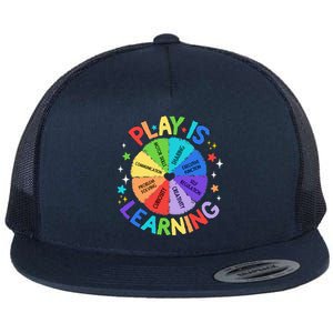 Play Is Learning Teachers Preschool Kindergartner Flat Bill Trucker Hat