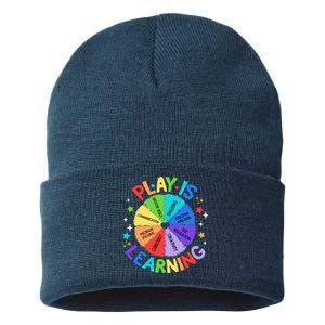 Play Is Learning Teachers Preschool Kindergartner Sustainable Knit Beanie