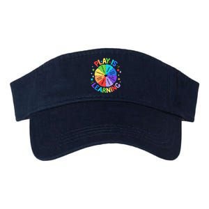 Play Is Learning Teachers Preschool Kindergartner Valucap Bio-Washed Visor