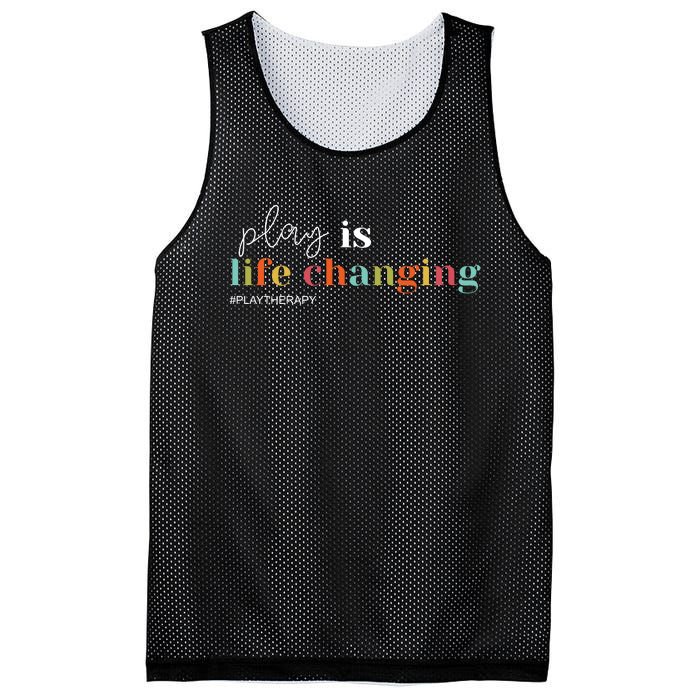 Play Is Life Changing Play Therapy Mesh Reversible Basketball Jersey Tank