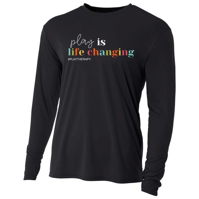 Play Is Life Changing Play Therapy Cooling Performance Long Sleeve Crew