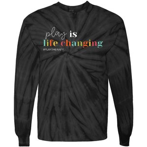 Play Is Life Changing Play Therapy Tie-Dye Long Sleeve Shirt