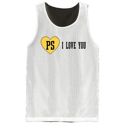 Ps I Love You Mesh Reversible Basketball Jersey Tank