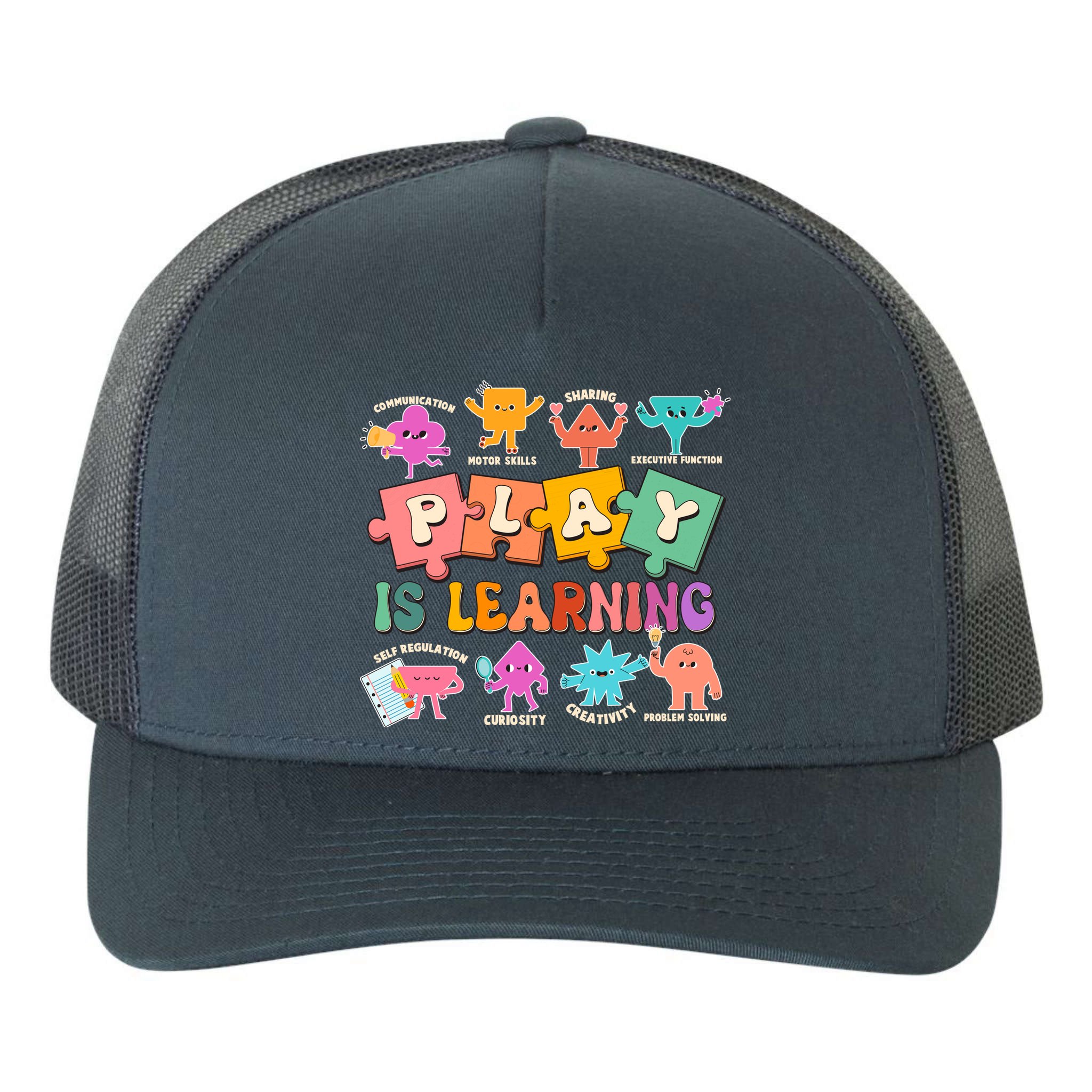 Play Is Learning Kindergarten Teacher Student Life Yupoong Adult 5-Panel Trucker Hat