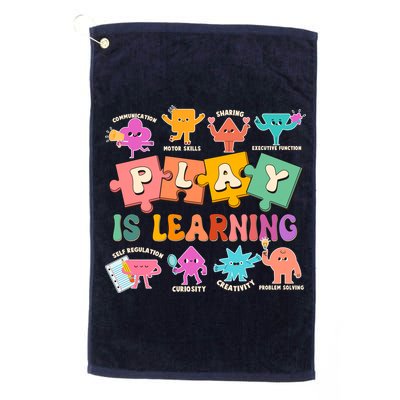 Play Is Learning Kindergarten Teacher Student Life Golf Towel