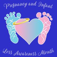 Pregnancy Infant Loss Awareness Month Footprint Halo Gift Kids Hoodie