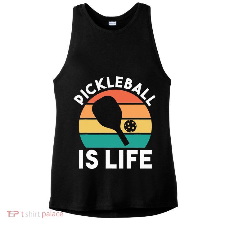 Pickleball Is Life Ladies PosiCharge Tri-Blend Wicking Tank