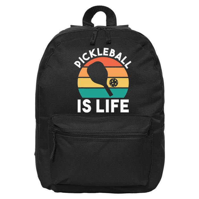 Pickleball Is Life 16 in Basic Backpack