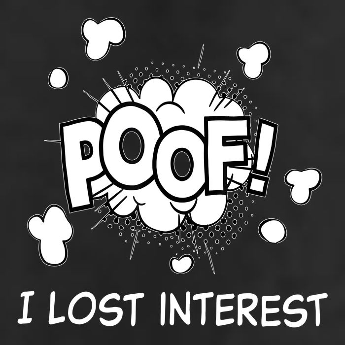 Poof I Lost Interest Funny Adhd Sarcastic 7 Panel Mesh Trucker Snapback Hat