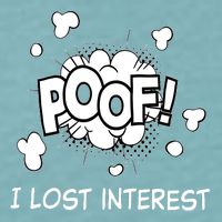 Poof I Lost Interest Funny Adhd Sarcastic Sueded Cloud Jersey T-Shirt