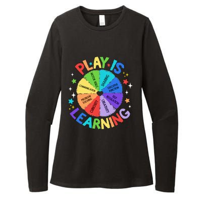 Play Is Learning Teachers Preschool Kindergartner Womens CVC Long Sleeve Shirt