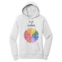 Play Is Learning Funny Teacher Women's Pullover Hoodie