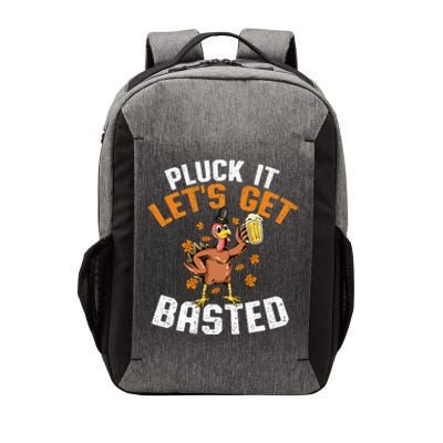 Pluck It Let's Get Basted Funny Thanksgiving Holiday Vector Backpack